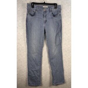 LEVIS 505 Jeans Womens Size 12 Straight Leg Mid Rise Light Wash Denim Classic